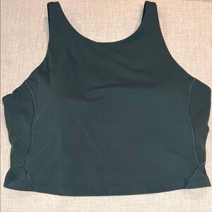 Lululemon Dark Green high neck align Tank Top. Zero damages, great condition!!